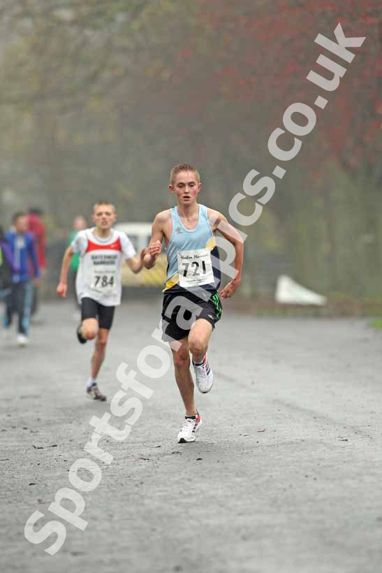 Under-15s winner 721, Heaton Harriers Memorial Road Race.